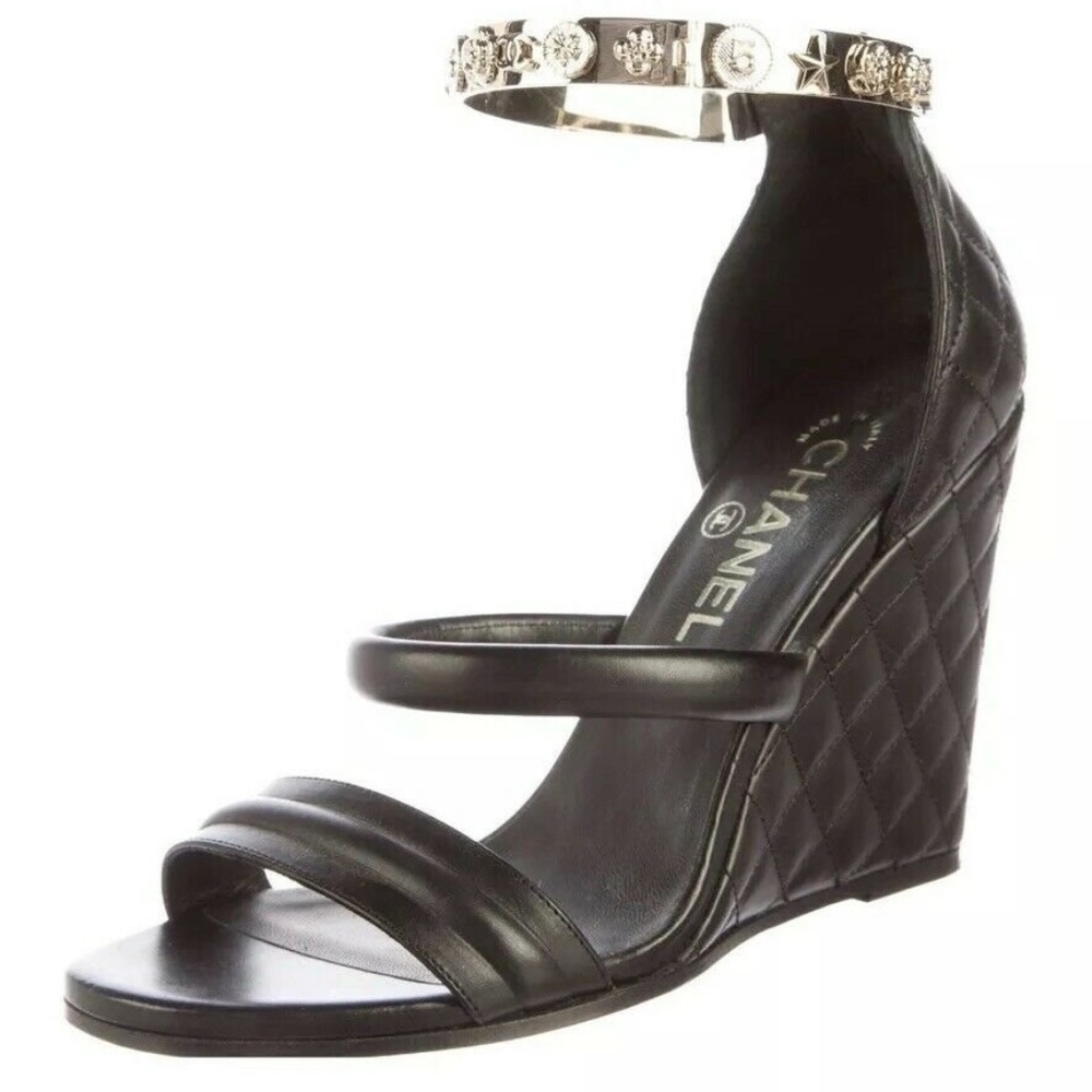 CHANEL Charm Ankle Bracelet Strap 38.5